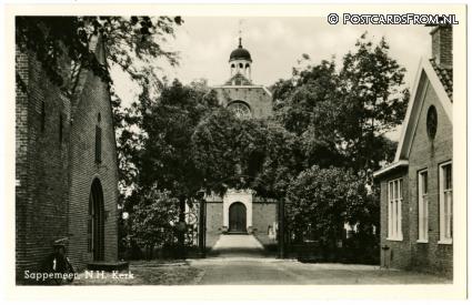 ansichtkaart: Sappemeer, N.H. Kerk