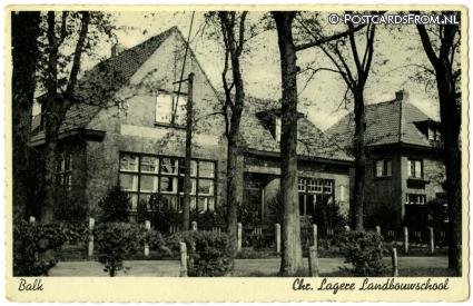 ansichtkaart: Balk, Chr. Lagere Landbouwschool