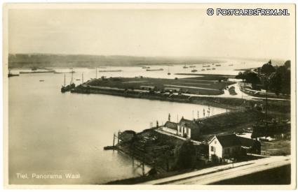 Tiel, Panorama Waal ansichtkaart: Tiel, Panorama Waal