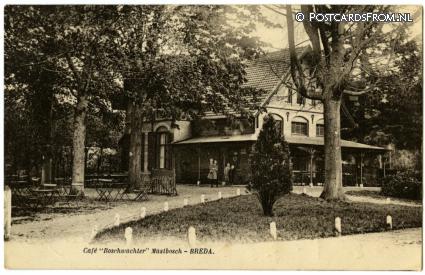 Ginneken, Cafe 'Boschwachter' Mastbosch ansichtkaart: Ginneken, Cafe 'Boschwachter' Mastbosch
