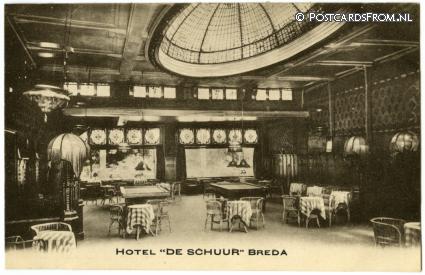 Breda, Hotel 'De Schuur' ansichtkaart: Breda, Hotel 'De Schuur'