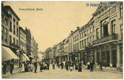 ansichtkaart: Breda, Veemarktstraat