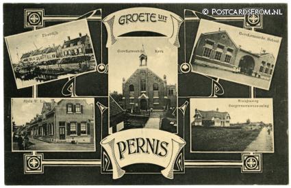 Pernis, Groete uit ansichtkaart: Pernis, Groete uit
