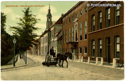 ansichtkaart: Schiedam, Lange Nieuwstraat