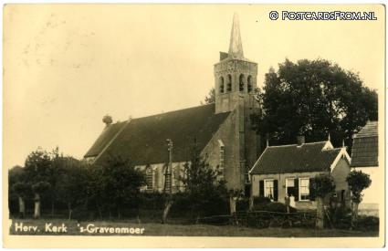 ansichtkaart: 's-Gravenmoer, Herv. Kerk