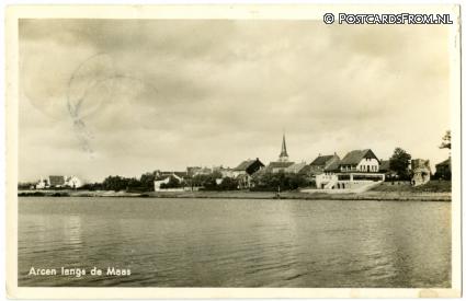 ansichtkaart: Arcen, Langs de Maas