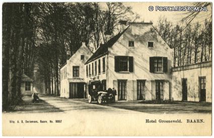 ansichtkaart: Baarn, Hotel Groeneveld