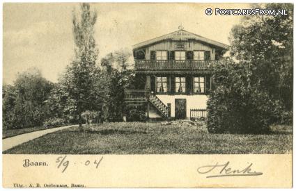 ansichtkaart: Baarn, Gers-Au. Zwitersche huisje