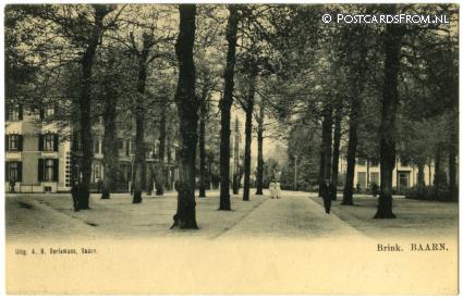 ansichtkaart: Baarn, Brink