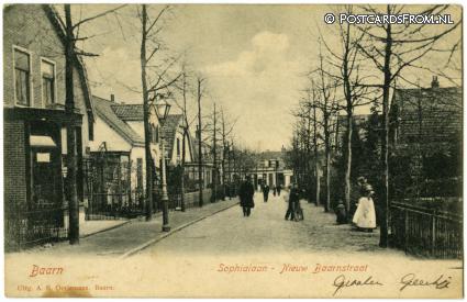 ansichtkaart: Baarn, Sophialaan - Nieuw Baarnstraat