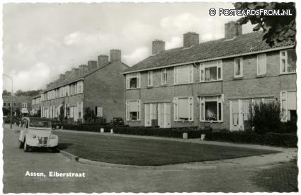 ansichtkaart: Assen, Eiberstraat