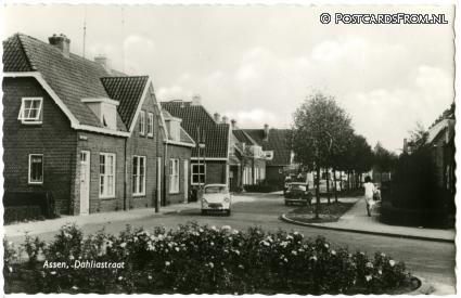 Assen, Dahliastraat ansichtkaart: Assen, Dahliastraat