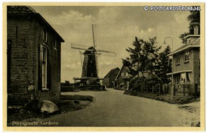 Garderen, Dorpsgezicht. Molen ansichtkaart: Garderen, Dorpsgezicht. Molen