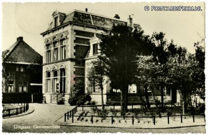 ansichtkaart: Uitgeest, Gemeentehuis
