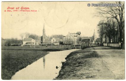 Sloten NH, Groet uit ansichtkaart: Sloten NH, Groet uit