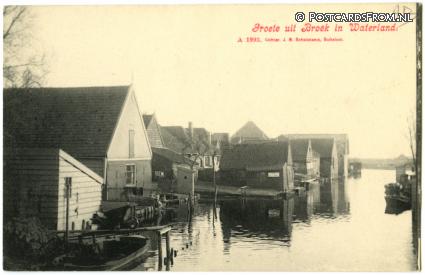 Broek in Waterland, Groete uit ansichtkaart: Broek in Waterland, Groete uit