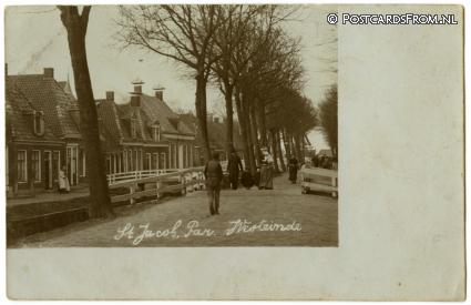 Sint Jacobiparochie, Westeinde ansichtkaart: Sint Jacobiparochie, Westeinde