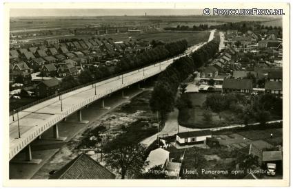Krimpen ad IJssel, Panorama oprit IJsselbrug ansichtkaart: Krimpen ad IJssel, Panorama oprit IJsselbrug