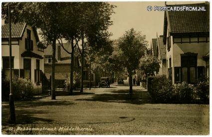 Middelharnis, Hobbemastraat ansichtkaart: Middelharnis, Hobbemastraat