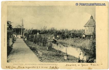 ansichtkaart: Geertruidenberg, Theetuin 'Rustoord'