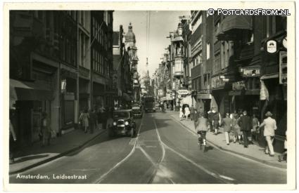 Amsterdam, Leidsestraat ansichtkaart: Amsterdam, Leidsestraat