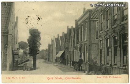 ansichtkaart: Zwartewaal, Zuid Einde