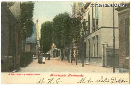 Krommenie, Noordeinde ansichtkaart: Krommenie, Noordeinde