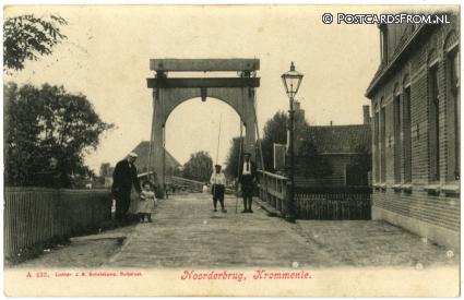 Krommenie, Noorderbrug ansichtkaart: Krommenie, Noorderbrug