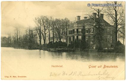 Breukelen UT, Vechtvliet ansichtkaart: Breukelen UT, Vechtvliet