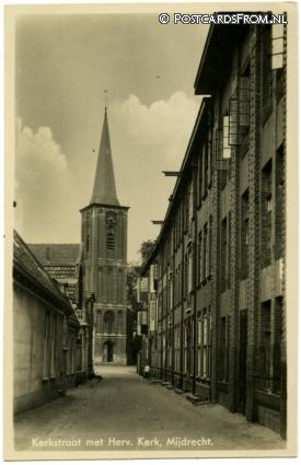 Mijdrecht, Kerkstraat met Herv. Kerk ansichtkaart: Mijdrecht, Kerkstraat met Herv. Kerk