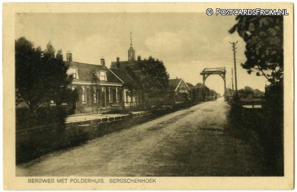 Bergschenhoek, Bergweg met Polderhuis ansichtkaart: Bergschenhoek, Bergweg met Polderhuis