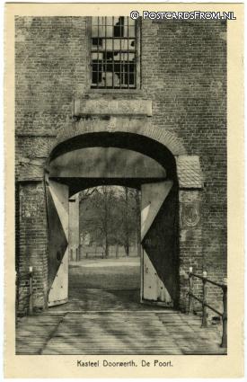 ansichtkaart: Doorwerth, Kasteel Doorwerth. De Poort