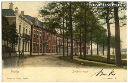 ansichtkaart: Breda, Delpratsingel