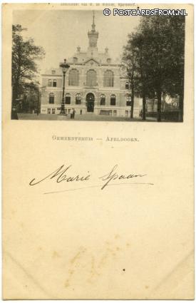 ansichtkaart: Apeldoorn, Gemeentehuis