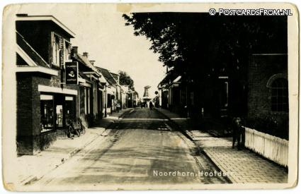 ansichtkaart: Noordhorn, Hoofdstraat