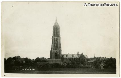 ansichtkaart: Rhenen, Gezicht op
