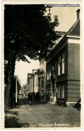 Muiden, Raadhuis ansichtkaart: Muiden, Raadhuis