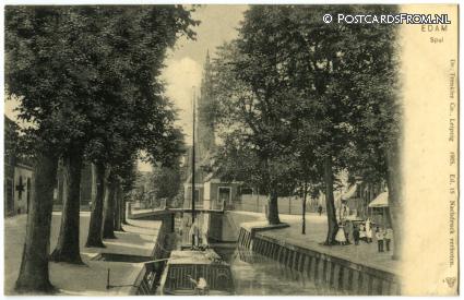 ansichtkaart: Edam, Spui