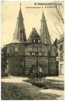 ansichtkaart: Kampen, Cellebroederspoort