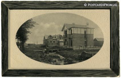 ansichtkaart: Dokkum, Bij de Stationsbuurt