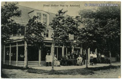 Nes Ameland, Hotel Hofker ansichtkaart: Nes Ameland, Hotel Hofker
