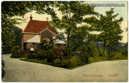 ansichtkaart: Sneek, Wilhelminapark
