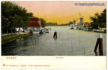 Weesp, De Vecht ansichtkaart: Weesp, De Vecht