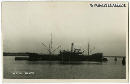 ansichtkaart: Delfzijl, Haven