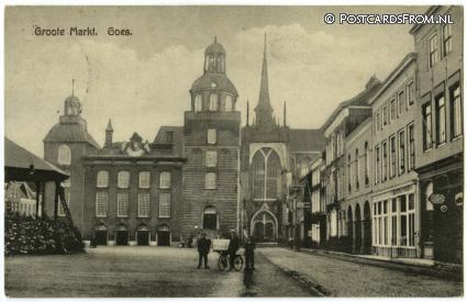 ansichtkaart: Goes, Groote Markt
