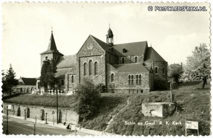 ansichtkaart: Schin op Geul, R.K. Kerk