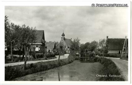 ansichtkaart: Ottoland, Kerkbuurt