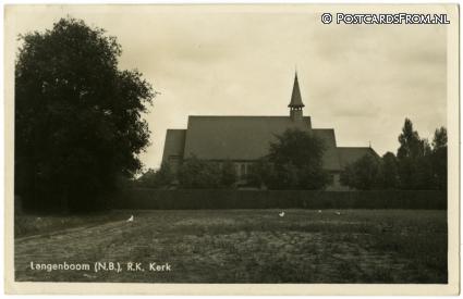 Langenboom, R.K. Kerk ansichtkaart: Langenboom, R.K. Kerk