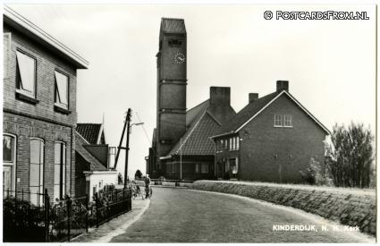 ansichtkaart: Kinderdijk, N.H. Kerk
