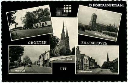 Kaatsheuvel, Groeten uit ansichtkaart: Kaatsheuvel, Groeten uit